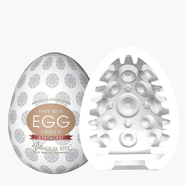 Masturbador Masculino Formato De Ovo Textura De Coroa - Magical Kiss Egg Crater
