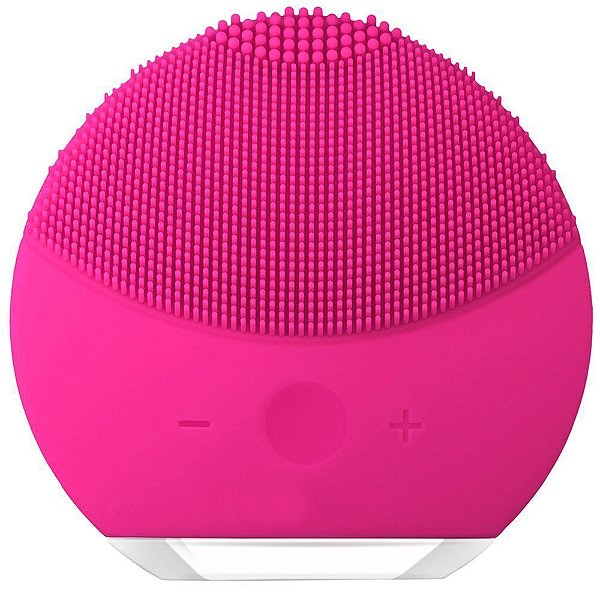 Esponja Massageador Limpeza Facial com Cerdas em Silicone Pink - Luna