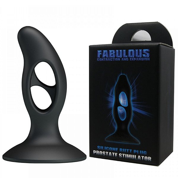 Plug Anal Curvado com Sistema de Contração e Expansão - Fabulous Contraction And Expansion