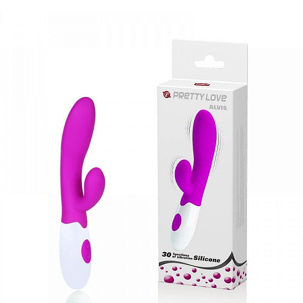 Vibrador Ponto G e Clitóris Com 30 Modos de Vibração - Pretty Love Alvis