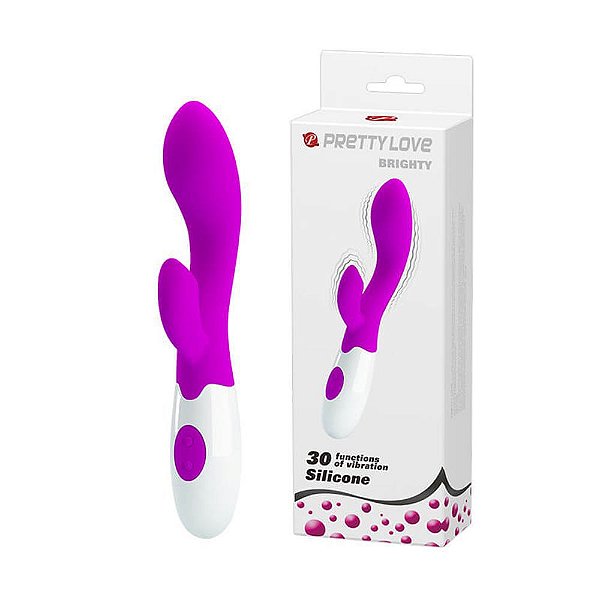 Vibrador Ponto G e Clitóris 30 Modos de Vibração - Pretty Love Brighty