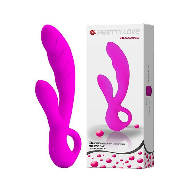 Vibrador Duplo De Ponto G E Clitóris 29 Vibrações - Pretty Love Budding