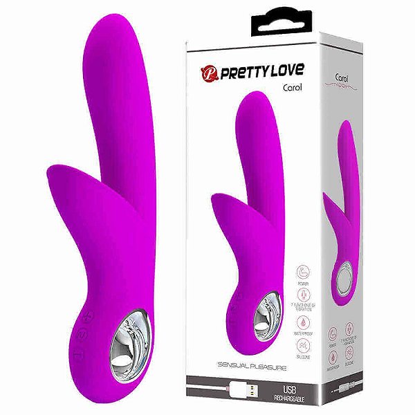 Vibrador Ponto G e Clitoris 7 Modos Vibração 5 Intensidades - Pretty Love Carol