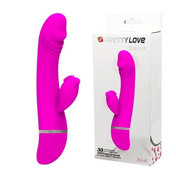 Vibrador Ponto G E Clitóris Com 30 Modos de Vibração - Pretty Love David