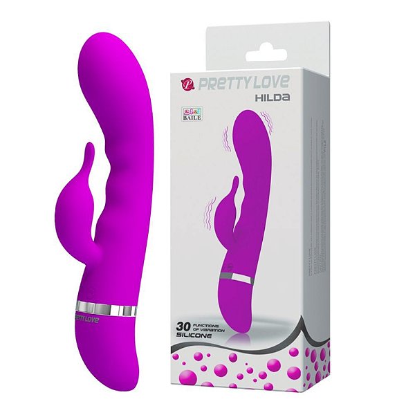 Vibrador Ponto G e De Clitóris 30 Modos de Vibração - Pretty Love Hilda