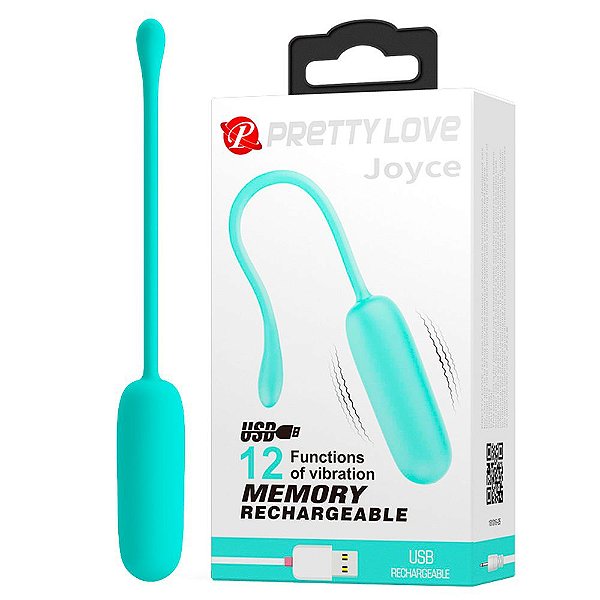 Cápsula Vibratória 12 Modos Vibração e Função Memória Verde - PRETTY LOVE JOYCE