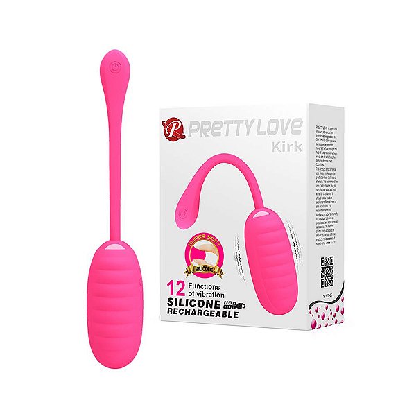 Cápsula Vibratória Recarregável 12 Modos Vibração Pink - Pretty Love Kirk