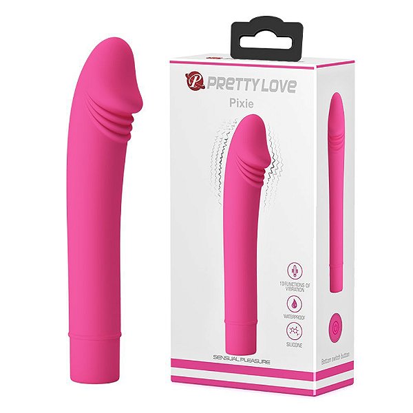 Vibrador Clitóris e Ponto G Silicone 10 Vibrações - Pretty Love Pixie