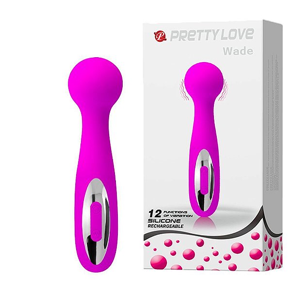 Massageador Recarregável Com 12 Modos De Vibração - PRETTY LOVE WADE