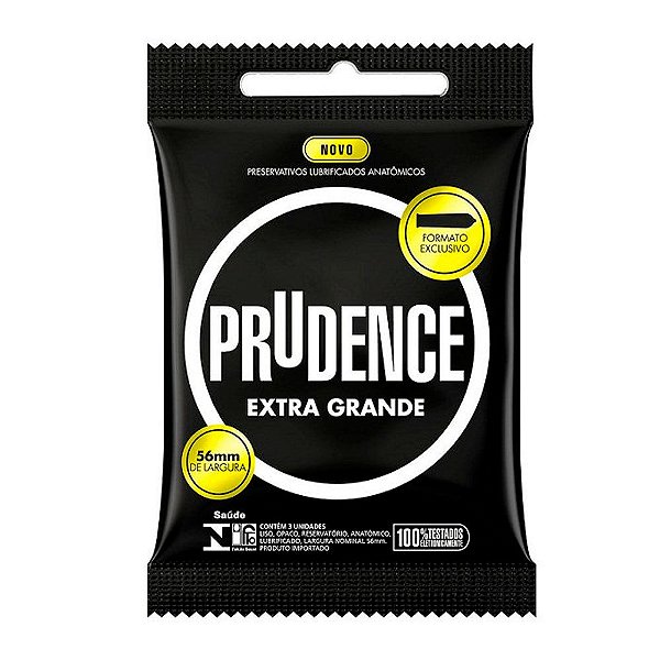 Preservativo Extra Largo Contém 3 Unidades - Prudence Extra Grande