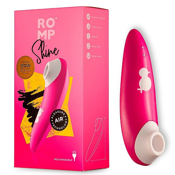 Estimulador de Clitoris com Pressão de Ar e 10 Modos de Intensidade - Romp Shine