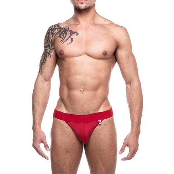 Cueca Jockstrap Com Elástico E Abertura Traseira Vermelho - Sd Clothing