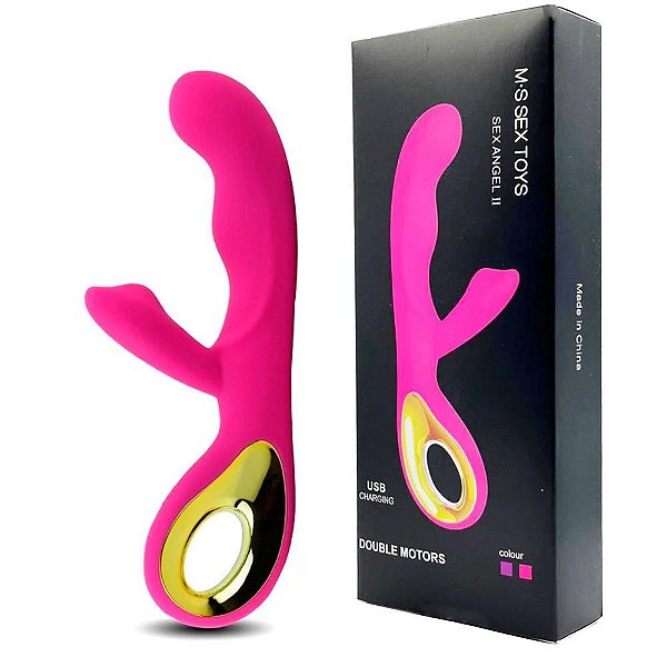 Vibrador Ponto G E Clitóris Recarregável 10 Modos de Vibração Em Silicone - Sex Angel II