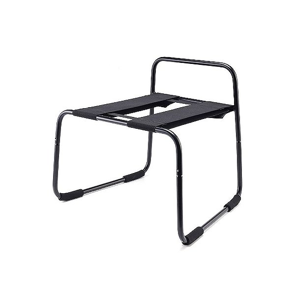 Cadeira Erótica Facilitadora de Posições em Aço Preto - Sex Loving Bounce Stool