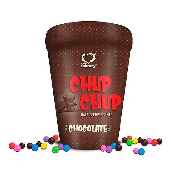 Bala Efervescente Chocolate - Sexy Fantasy Chup Chup