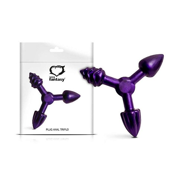 Plug Anal Triplo com 3 Esferas de Tamanhos Gradativos 4,5 X 3,1 CM - Sexy Fantasy