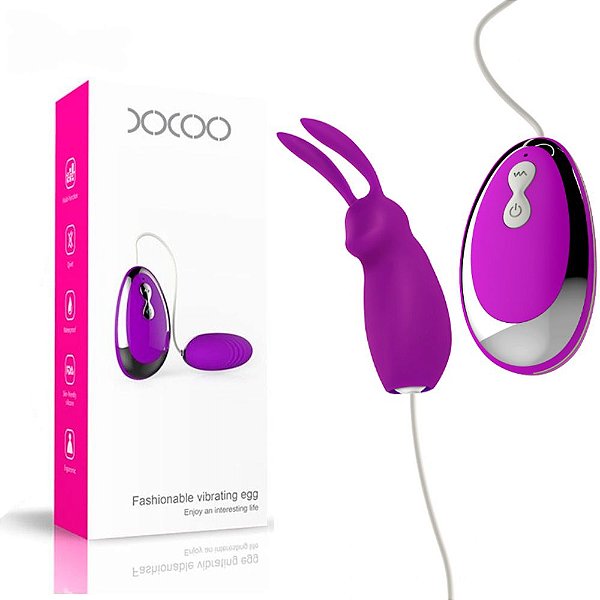 Vibrador Bullet Cápsula Vibratória Coelho e Controle Remoto - XXOO