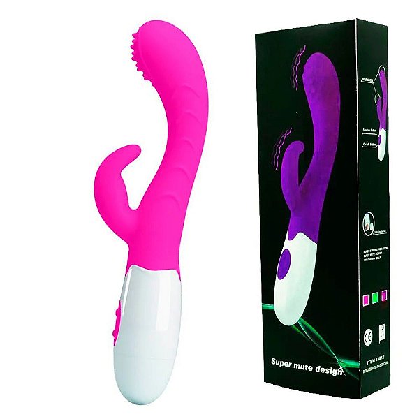 Vibrador Ponto G E Clitóris Com 7 Modos De Vibração Rosa