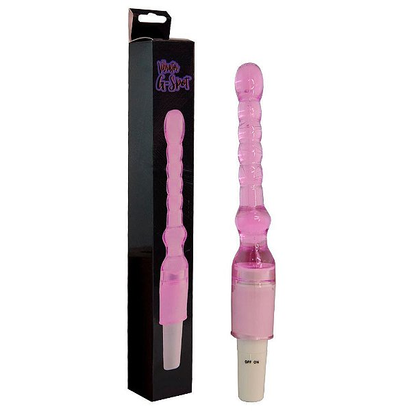 Plug Anal Com Textura Anelar E Vibração Multivelocidade Roxo - Vibrador G-Spot