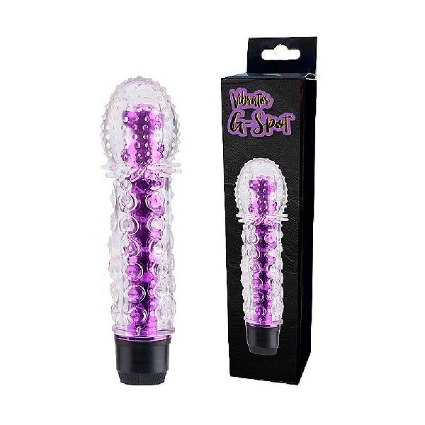 Vibrador Personal com Capa Extensora Peniana com Textura Massageadora Roxo