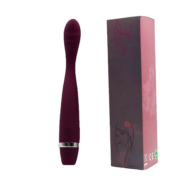 Vibrador Ponto G Recarregável Com 10 Modos De Vibração Roxo