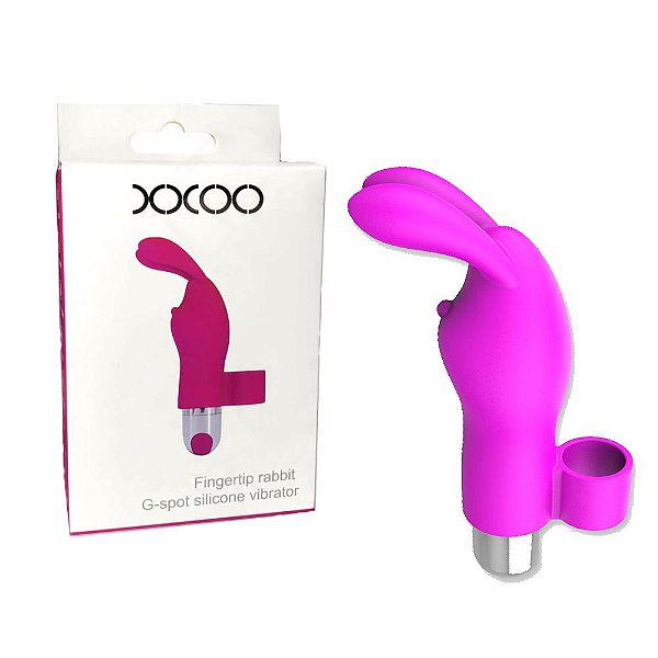 Dedeira Estimuladora De Clitóris Em Forma De Coelho Com 10 Modos De Vibração - XXOO FINGERTIP RABBIT