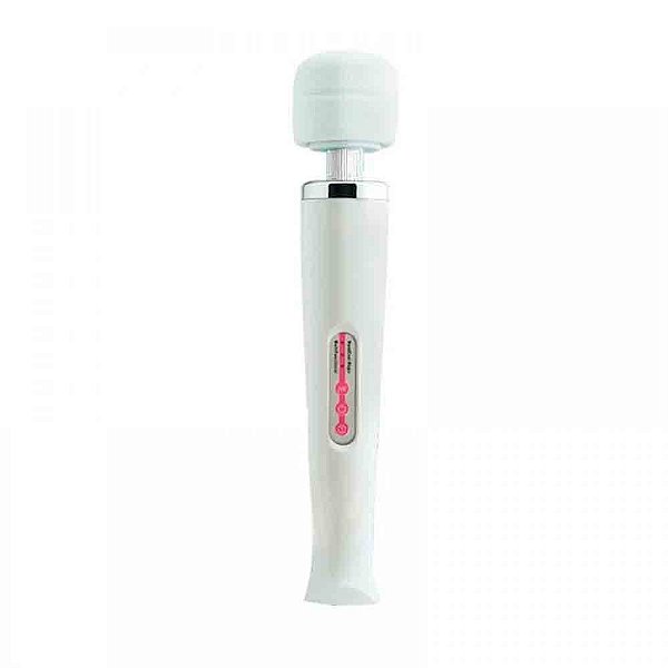 Massageador Recarregável 10 vibrações com Cabeça Flexível Branco
