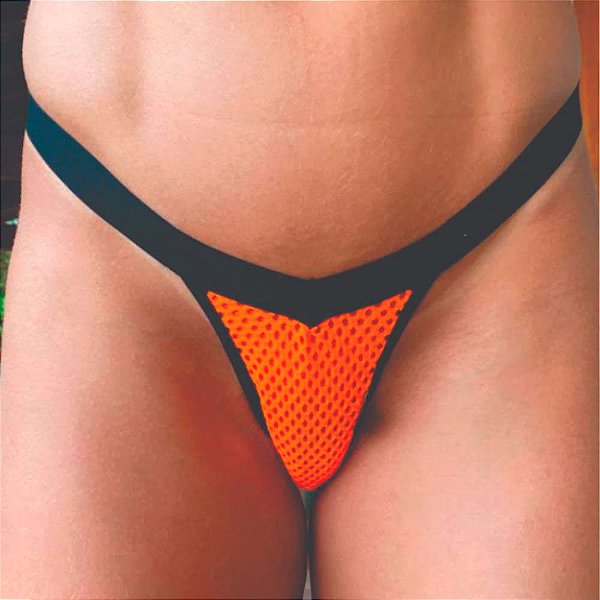 Calcinha Ultra Fio Dental em Arrastão com Regulagem - Lingerie Sensualle