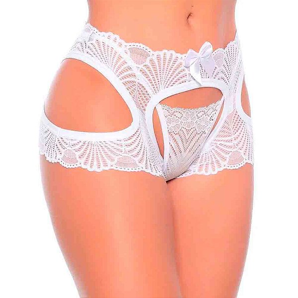 Tanga Dupla Perneira Layanne Calcinha Aberta - Lingerie Patitex