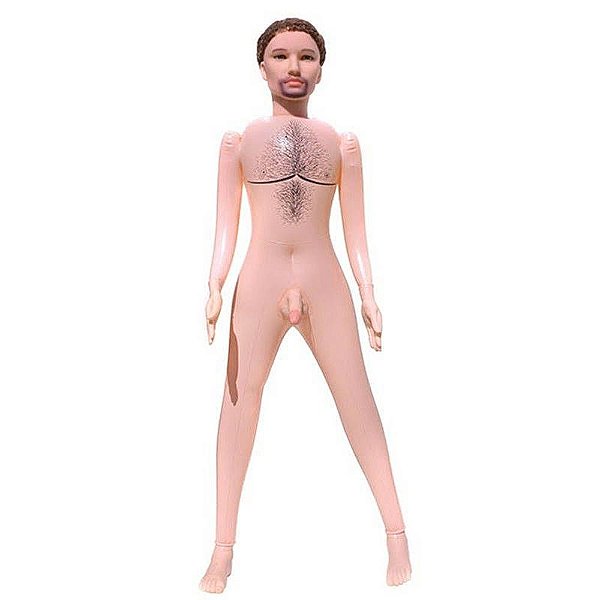 Boneco Inflável Com Pênis E Vibração Multivelocidade