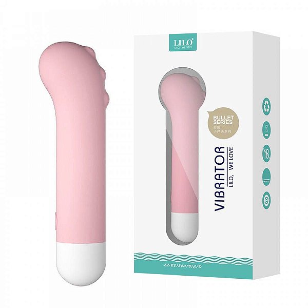 Bullet Cápsula Vibratória Dinossauro Com 10 Modos de Vibração Rosa - LILO