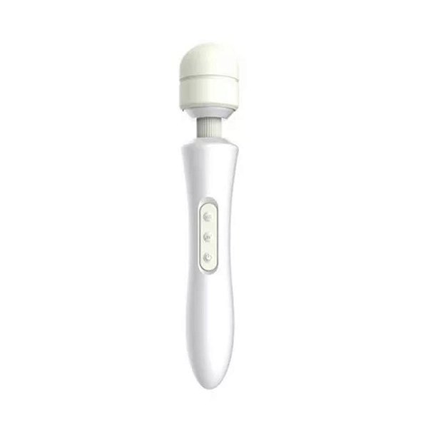 Super Varinha Mágica Com 20 Velocidades e 8 Frequências Branco - MASSAGE STICK