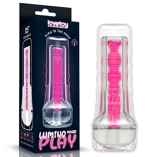 Masturbador Masculino Pink Glow - Lovetoy Lumino Play 8.5"