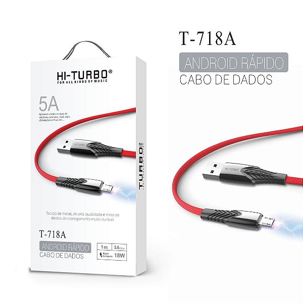 Cabo de Dados V8 | Modelo: T-718A