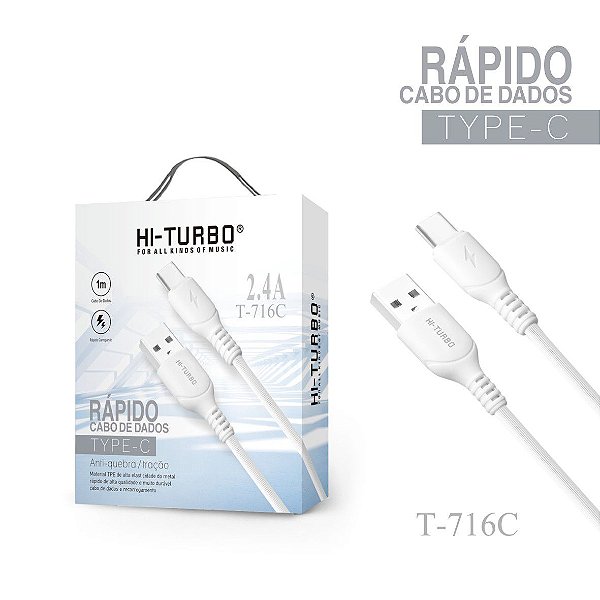 Cabo Type-C | Anti-Quebra | Modelo: T-716C