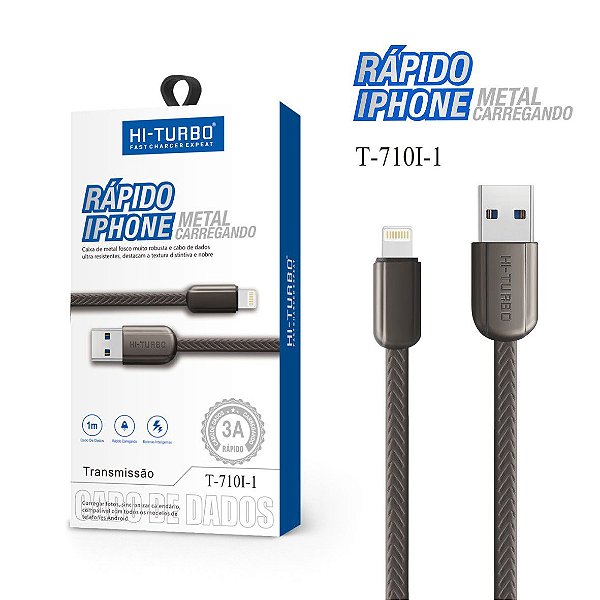 Cabo Rápido Metal iOS | Modelo: T-710I-1