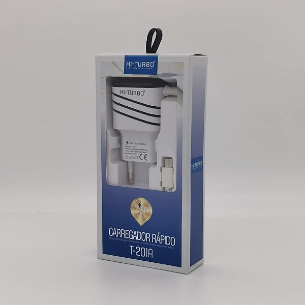 Carregador Rápido V8 2.8A | 2 USB | Modelo: T-201A