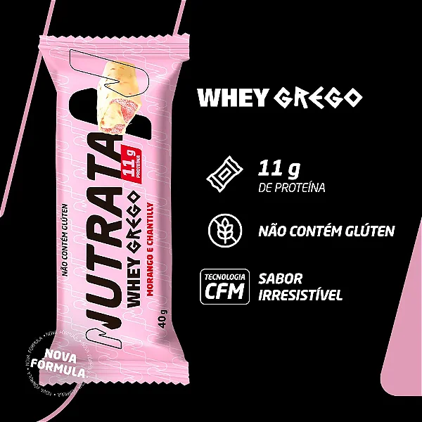 Barrinha de Proteína Grego Bar Nutrata