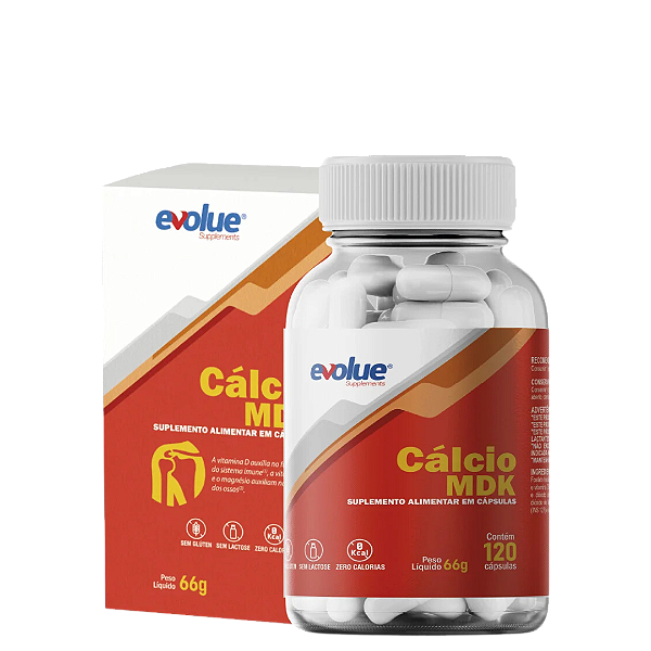 Cálcio MDK Evolue 120 cápsulas