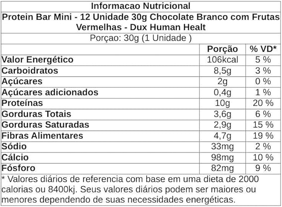 Protein Bar Mini Dux 30g