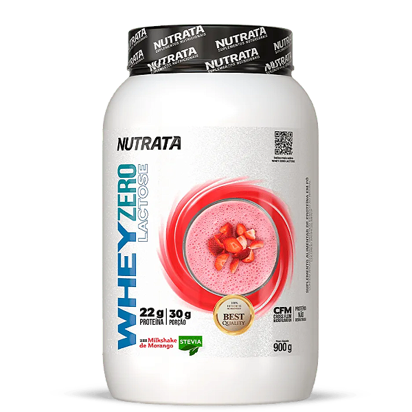 Whey Zero Lactose Nutrata 900g