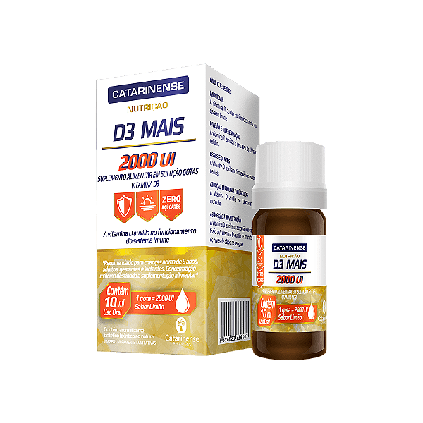 Vitamina D3 Mais 2000UI Catarinense 20mL