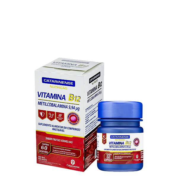 Vitamina B12 Catarinense 60 comprimidos mastigáveis
