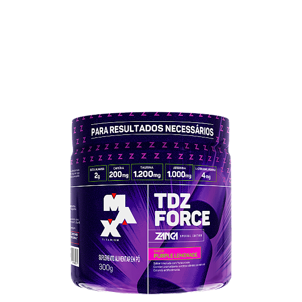 Pré-treino TDZ Force Max Titanium 300g