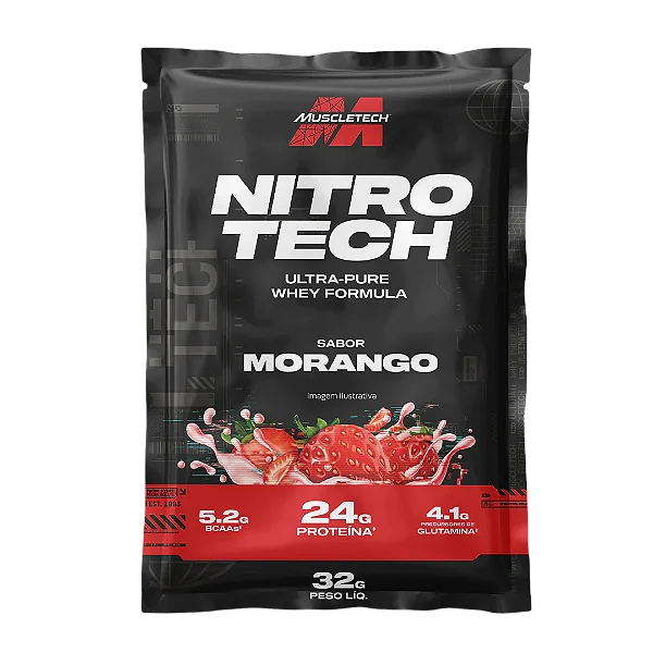 Sachê dose única Whey Nitro Tech MuscleTech