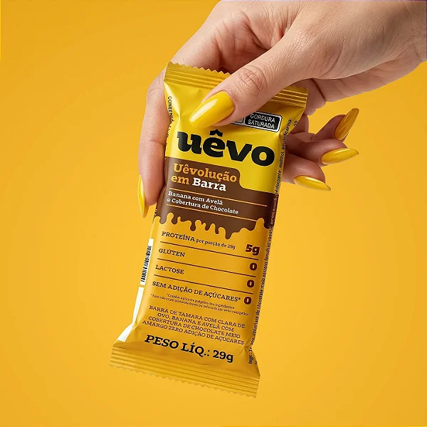 Barrinha de Proteína Zero Lactose Uêvo