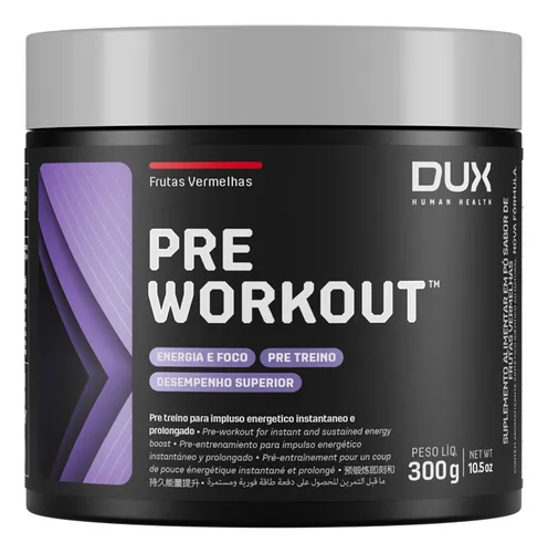 Pré-treino Dux Pre Workout 300g Energia e Foco