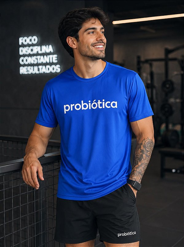 Camiseta Dry Fit Azul Probiótica