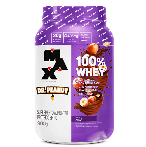 100% Whey Dr. Peanut Max Titanium 900g