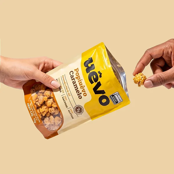 Pipoca Proteica Popiuêvo Zero Glúten e Lactose 75g